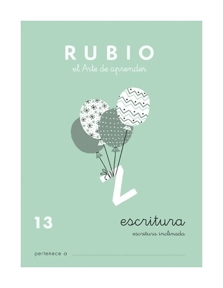 RUBIO CUADERNO DE ESCRITURA Nº 13 - Pack de 10 unidades